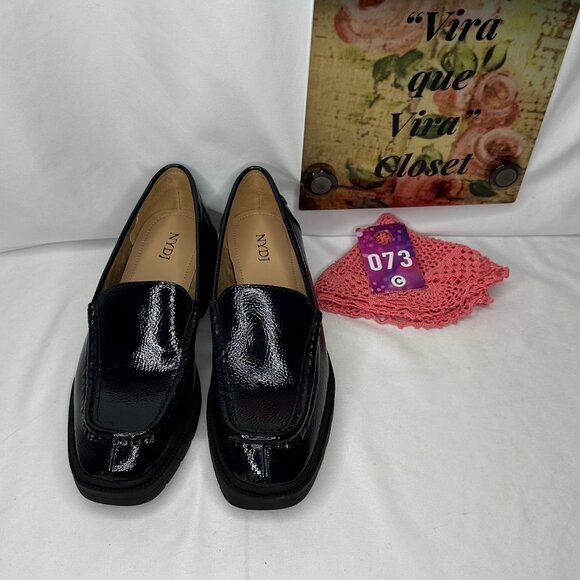NW/OT or box NYDJ Henna Platform Loafer Navy Size 8.5 M - Picture 2 of 16